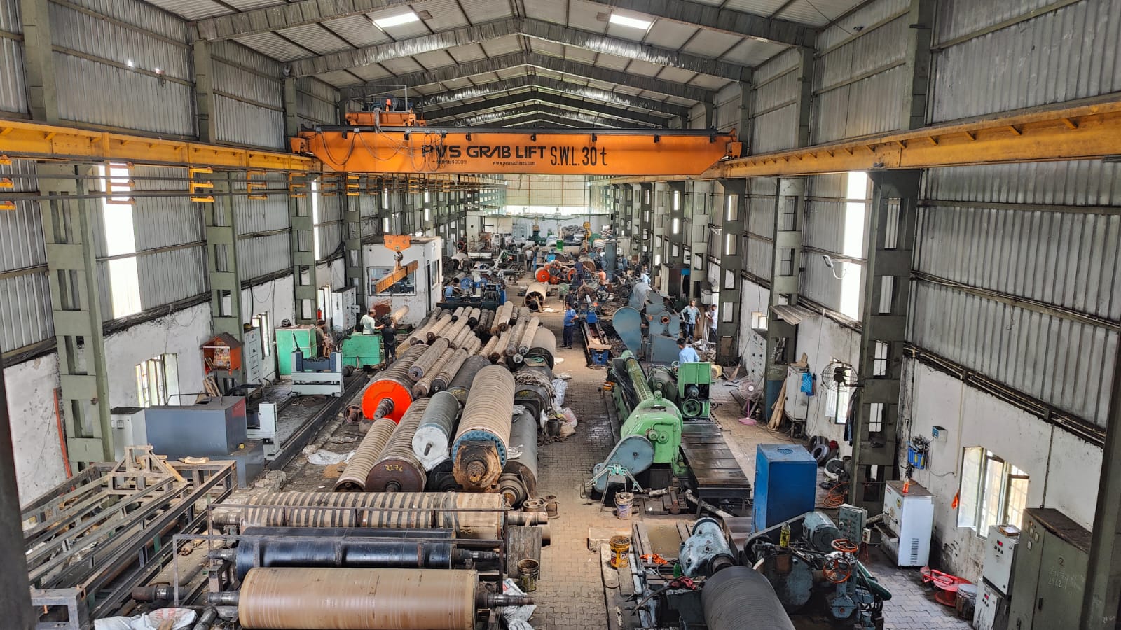 Doghat industrial roll production floor for balancing and rotating equipment review